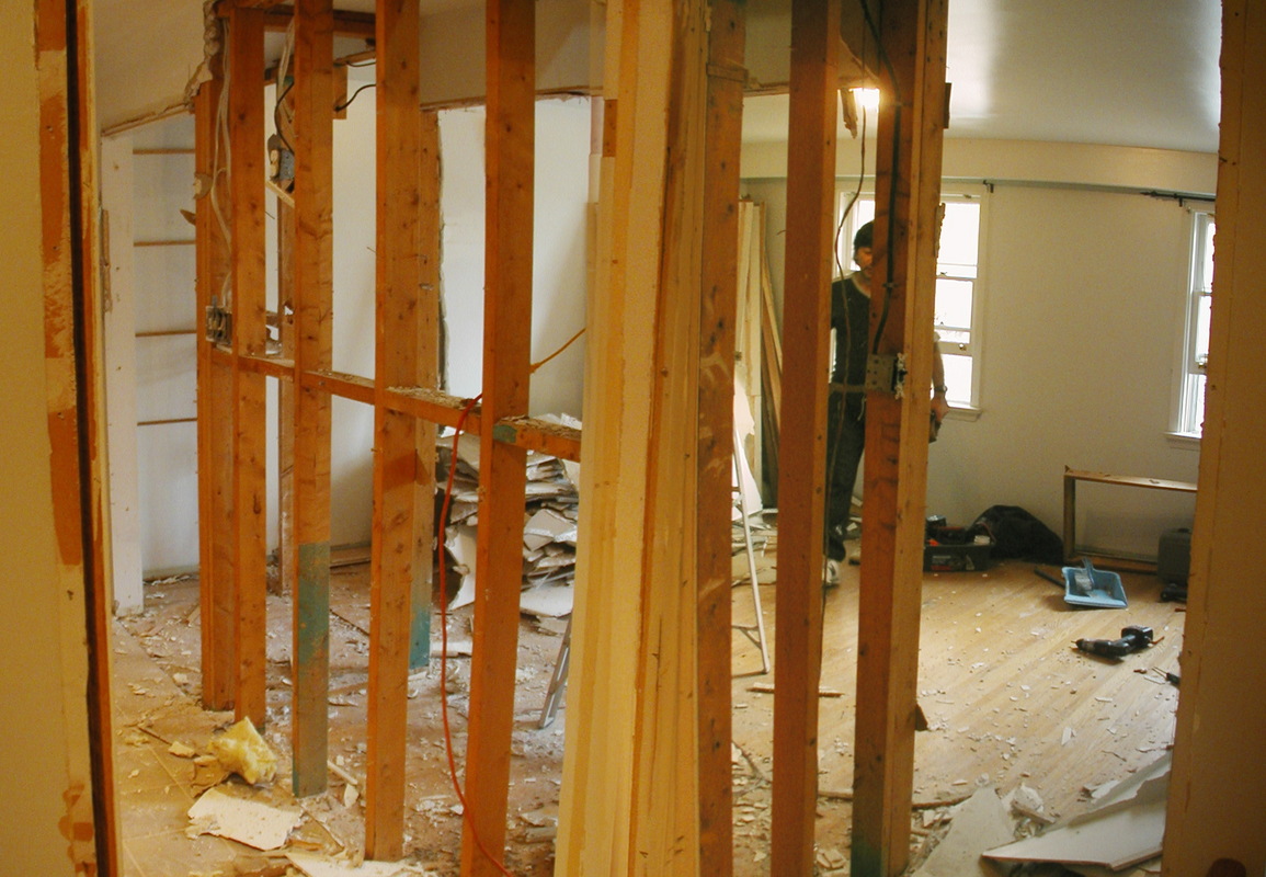 Closet walls gone