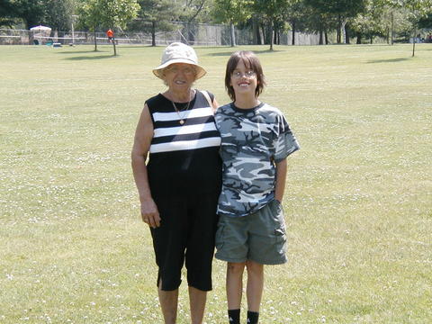 My mom with Ronnie