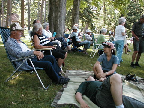 Waiting for the music to start