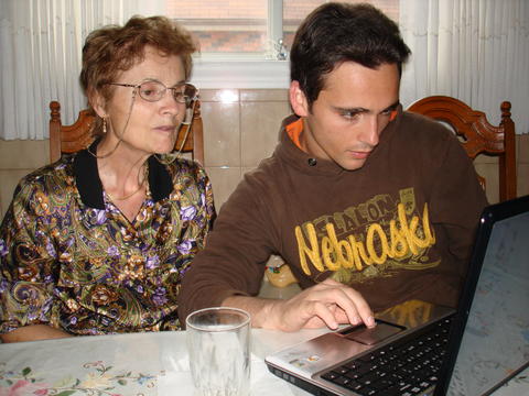 Rafael with Aunt Mary