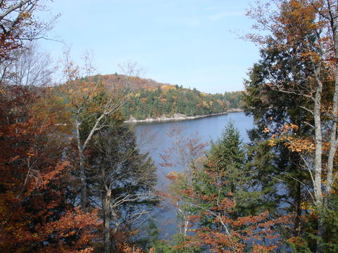 View of the lake from the roof