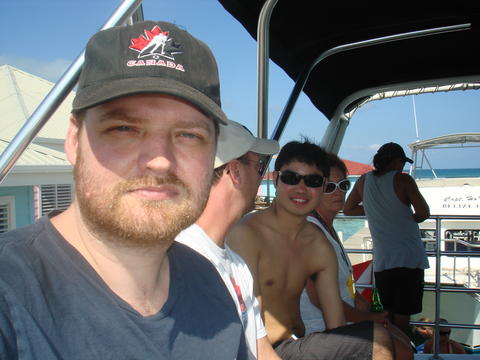 Reid on the way to scuba diving