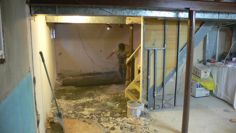 More demolished area