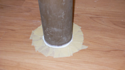 Taped post