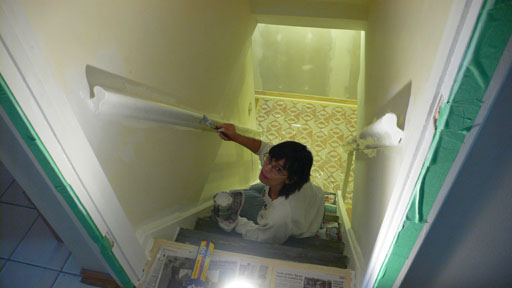 Painting the stairwell