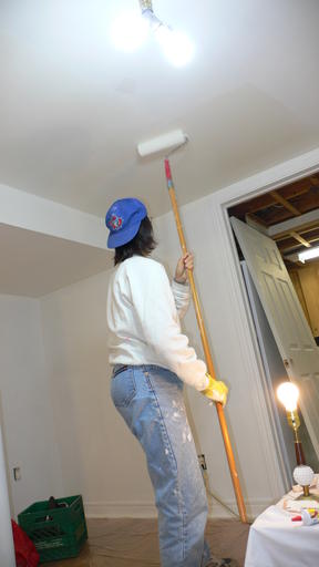 Painting the ceiling