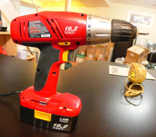 The cordless drill